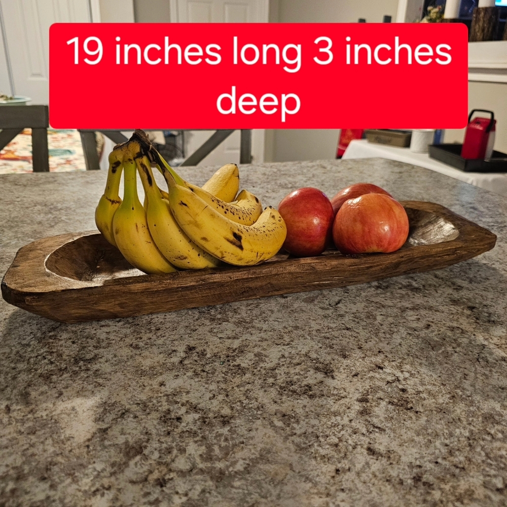 Never Used Amish Wooden Dough or Fruit Bowl
